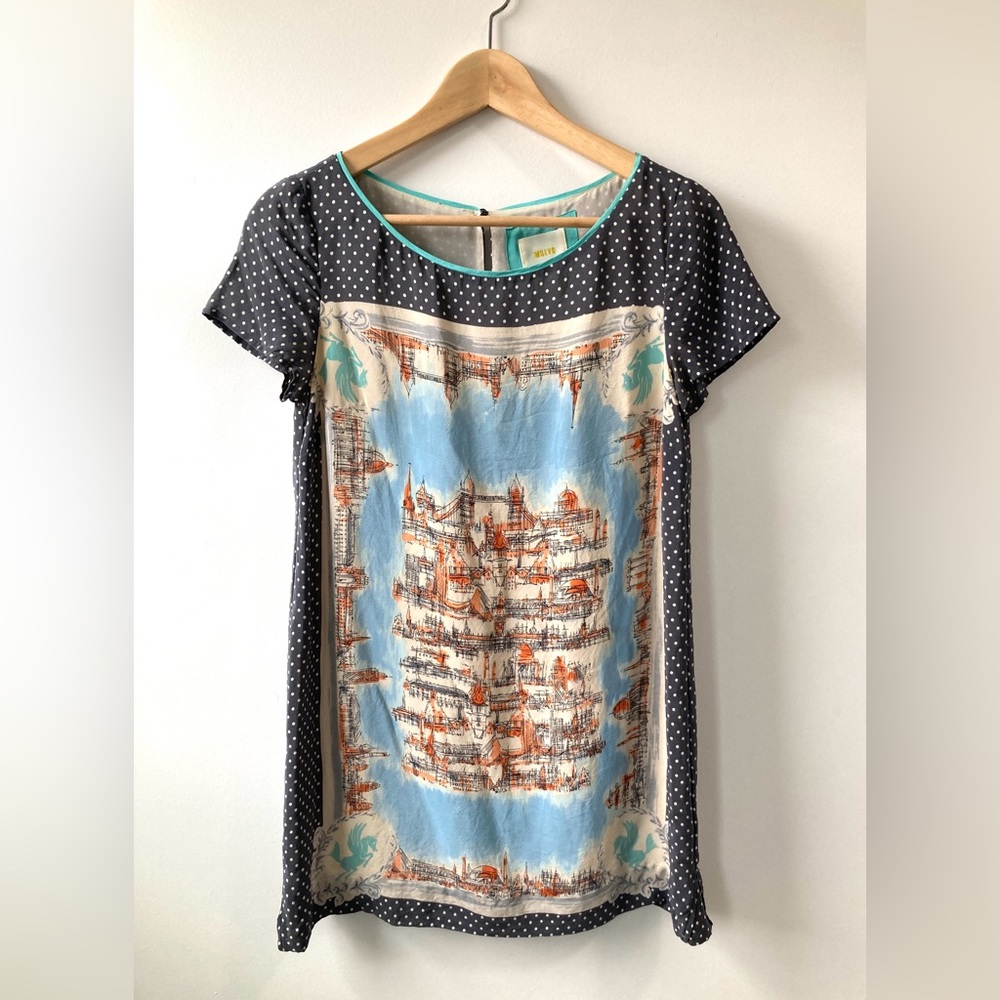 Anthropologie Maeve Swing Dress/Top Silk